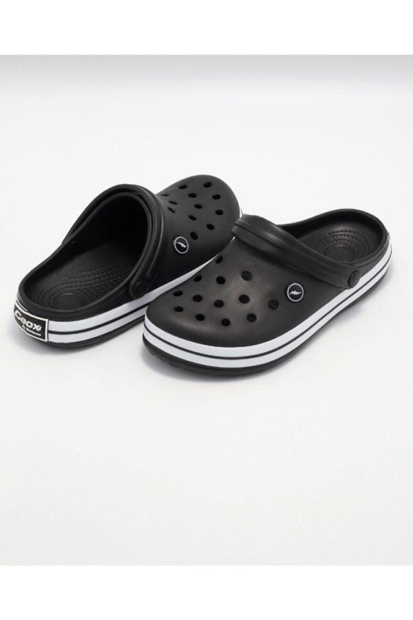 Ceox Siyah Beyaz Crocs Erkek Terlik Sbe01 - Image 1
