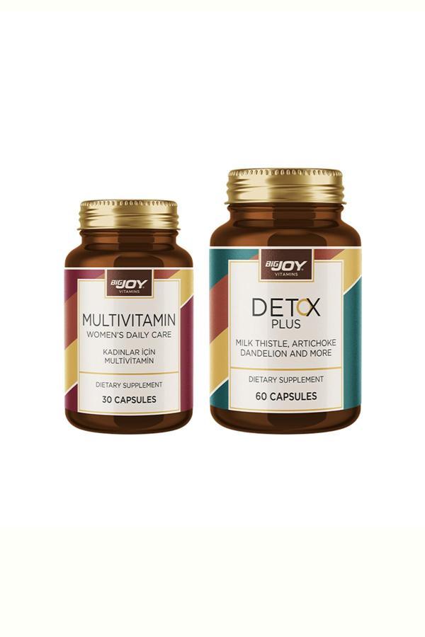 Kadınlar İçin Vitamin&Bitkisel Ürün Paketi MULTIVITAMIN 30 Kapsül+DETOX PLUS 60 Kapsül - Image 1