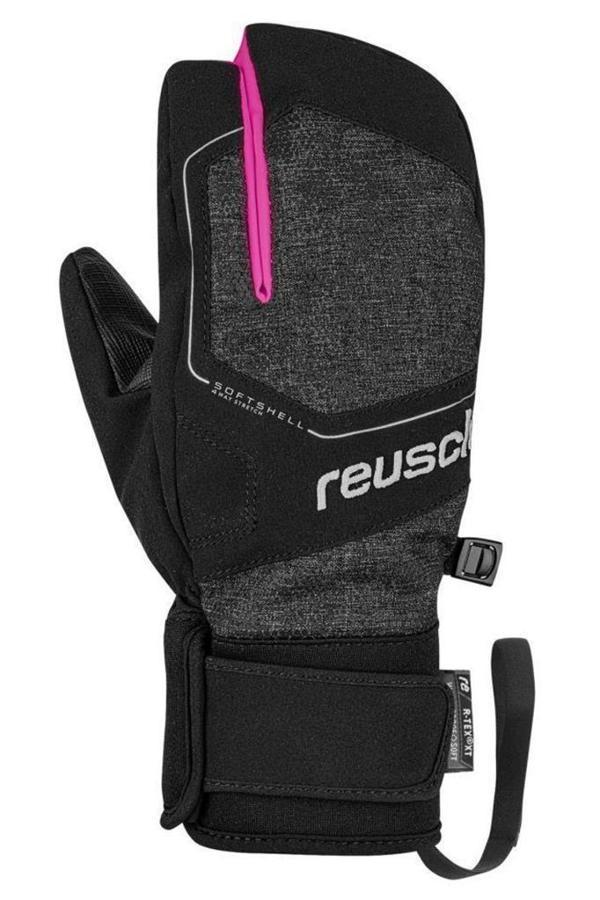 Reusch Torby R-Tex XT Çocuk Üç Parmak Kayak Eldiveni Gri/Pembe - Image 1
