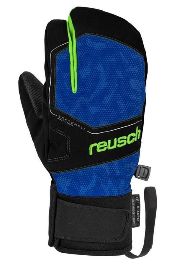 Reusch Torby R-Tex XT Çocuk Üç Parmak Kayak Eldiveni Mavi/Yeşil - Image 1