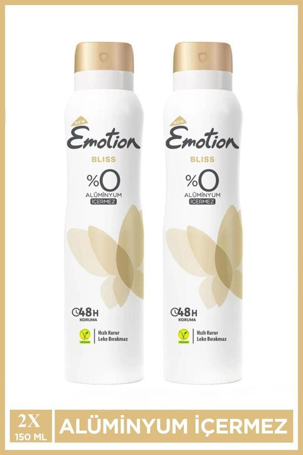 2 Adet Emotion Bliss Kadın Vegan Deodorant 150 Ml Hızlı Kurur , Leke Bırakmaz - Image 1
