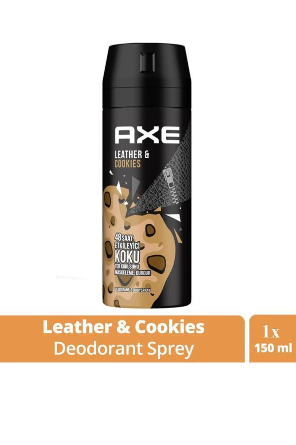 Axe Erkek Sprey Deodorant Leather & Cookies 48 Saat Etkileyeci Koku 150 ml - Image 1