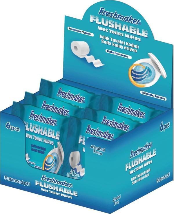 Freshmaker Tuvalete Atılabilir Islak Hijyenik Tuvalet Kağıdı - Image 1