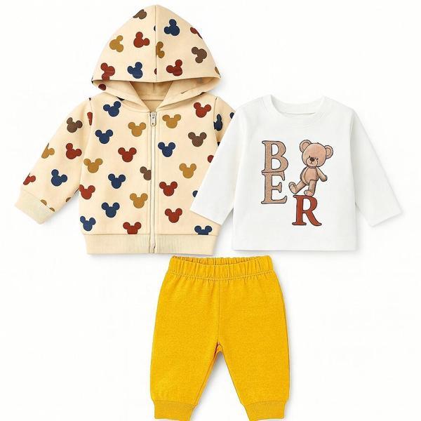 Bear Hırkalı Erkek Bebek Eşofman Takım - Image 1