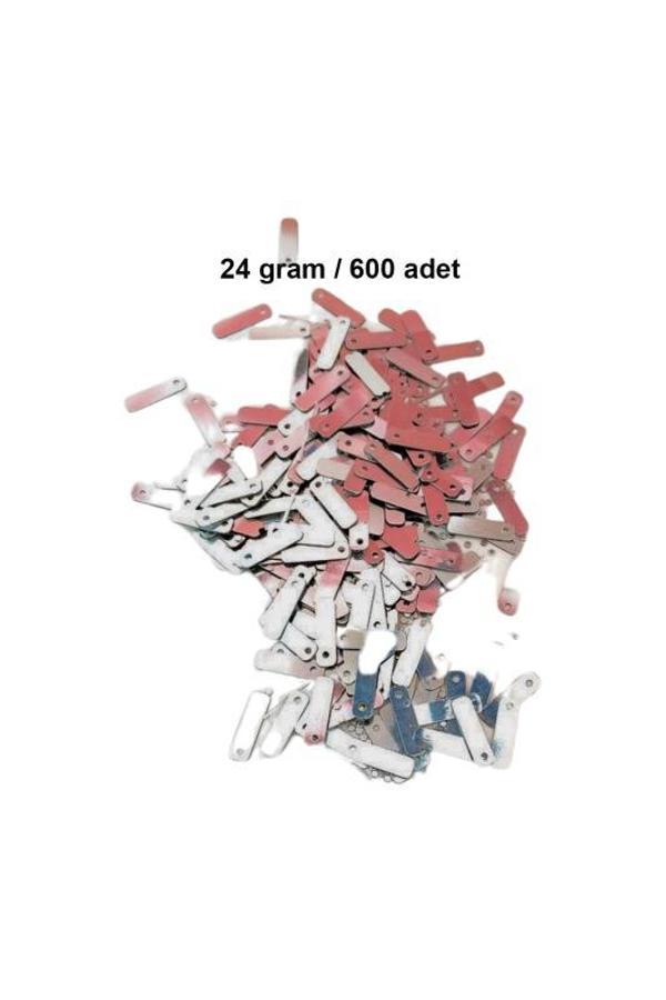 Koyu Pembe 15 x 5 mm Dantel Oya Yazma Halhal Abiye Lazer Kesim Pul 600 adet / 24 gram - Image 1