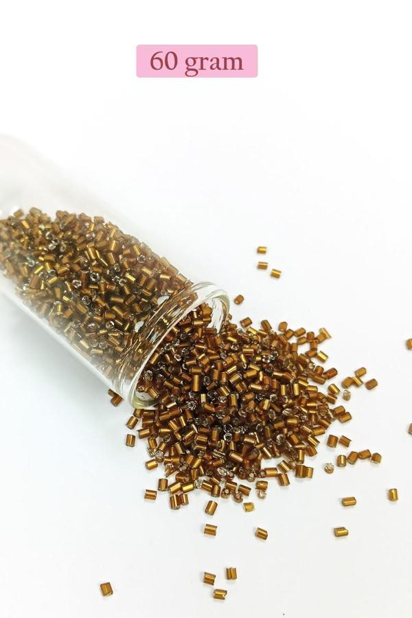 Kesme Cam Boncuk 2mm - 60 Gram - Koyu Kahverengi - BNC372 - Image 1