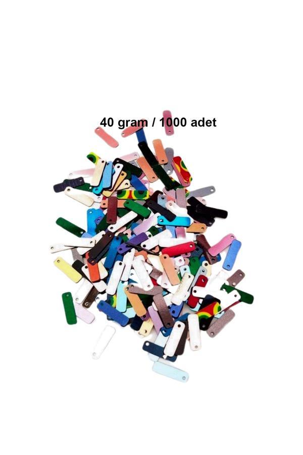 Karışık Renkler 15 x 5 mm Dantel Oya Yazma Halhal Abiye Lazer Kesim Pul 1000 adet / 40 gram - Image 1