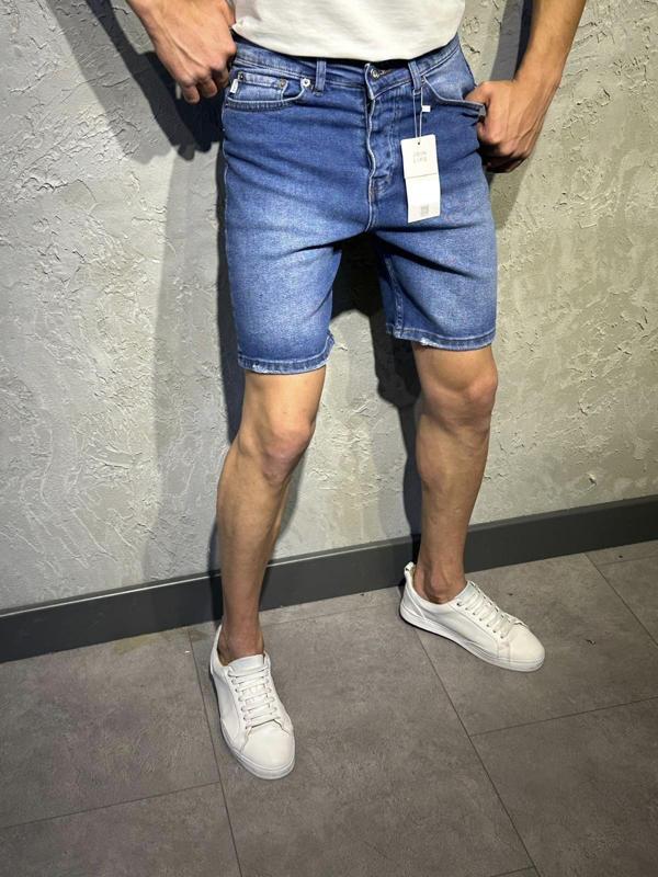 Willy Rahat Kesim Yeni Sezon Vintage Boyfriend Kalıp Erkek Kot Şort - Image 1