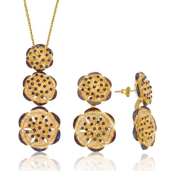 Supertrend Gümüş Nilüfer Çiçeği Bayan Set - Image 1