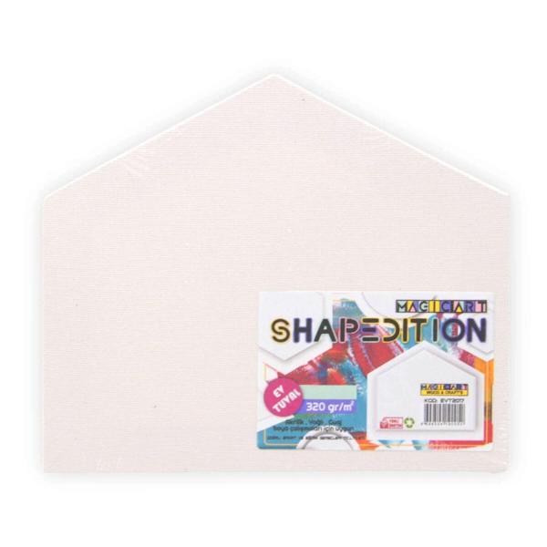 Supertrend Shapedition Beşgen Ev Tuval 30x28 cm. - Image 1