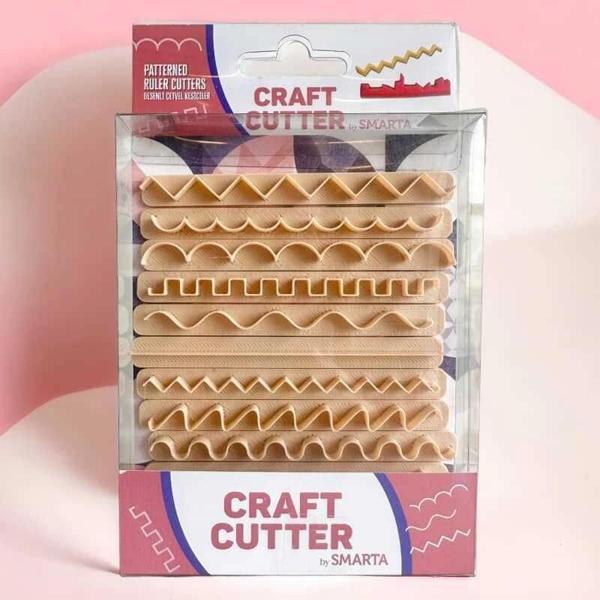Supertrend Craft Cutter Kil ve Hamur Kesme Kalıpları Desenli Cetvel Kesiciler - Image 1