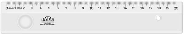 Supertrend Mercekli Geniş Plastik Cetvel 20 cm. - Image 1