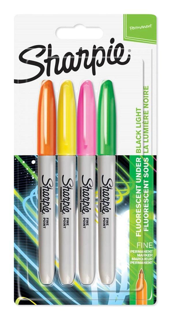 Supertrend Permanent Marker Kalem Seti Fine Uç 4 Renk NEON RENKLER - Image 1