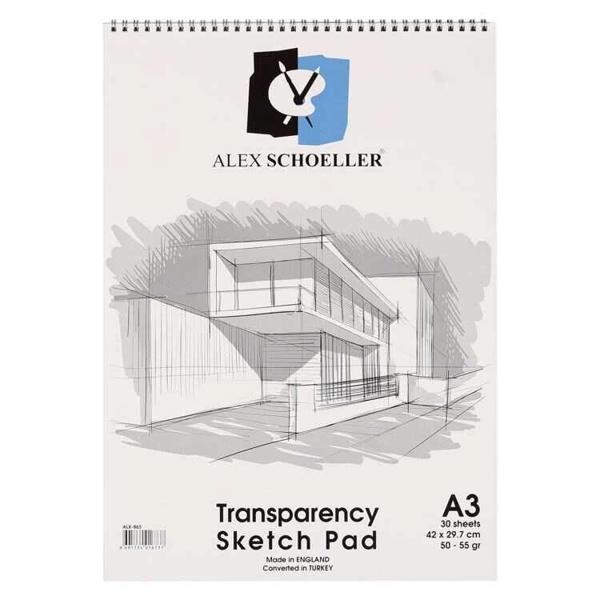 Supertrend Transparency Sketch Pad Eskiz Bloğu 50/55 gr. A3 30 yaprak - Image 1