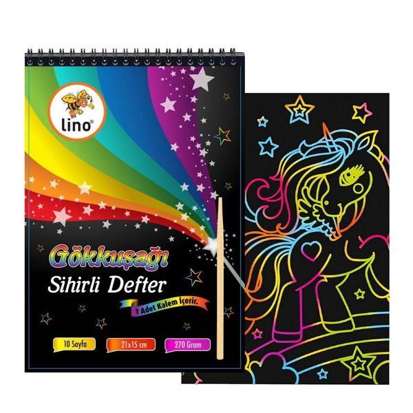 Supertrend Sihirli Kağıt Kazıma (Gökkuşağı) Defteri A5 10 yaprak - Image 1