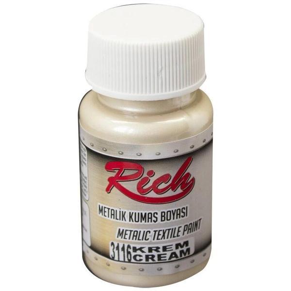 Supertrend Metalik Kumaş Boyası 50 cc. 3116 KREM - Image 1