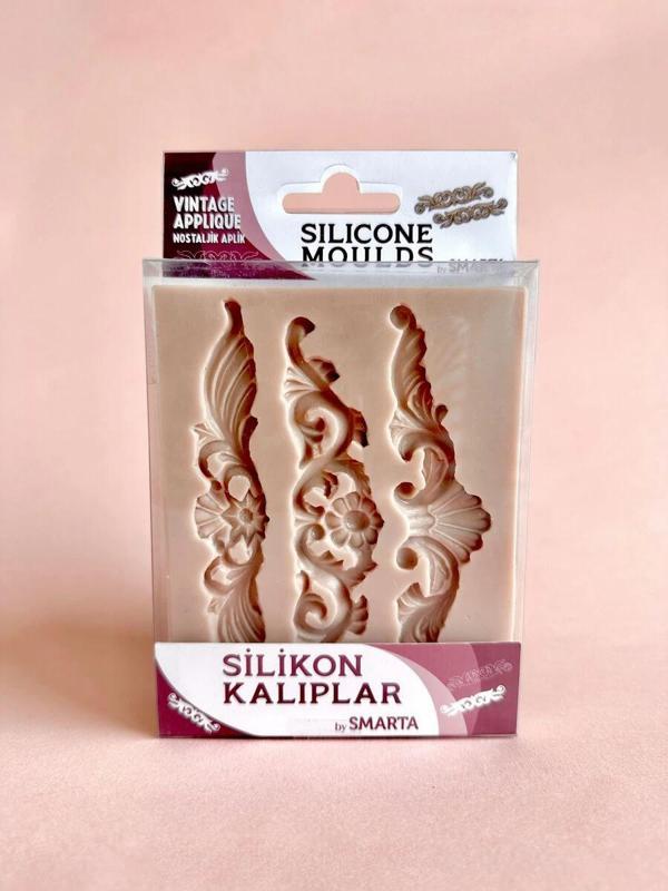 Supertrend Silicone Moulds Silikon Epoksi ve Polimer Kil Kalıbı VINTAGE APPLIQUE - Image 1