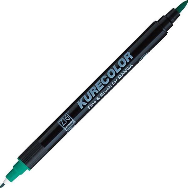Supertrend Kurecolor Fine & Brush for MANGA Marker Çizim Kalemi 534 Turquoise Green - Image 1