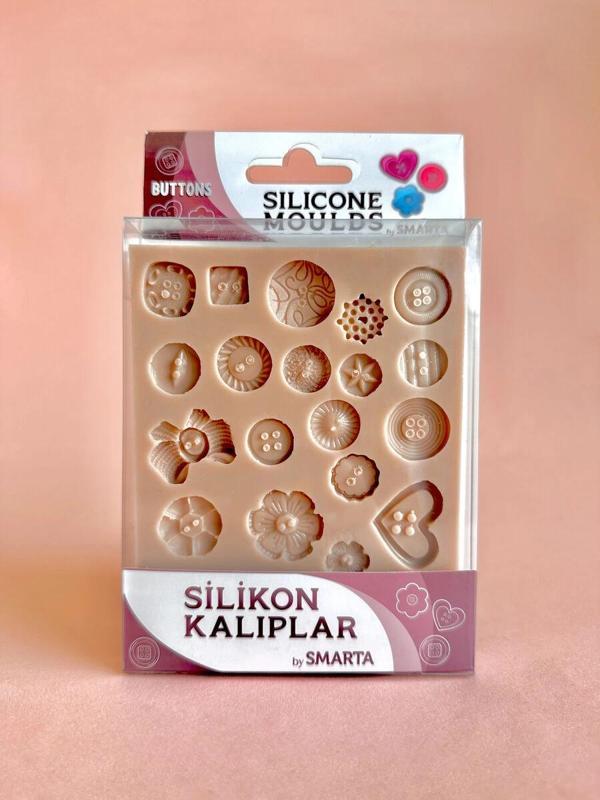Supertrend Silicone Moulds Silikon Epoksi ve Polimer Kil Kalıbı BUTTONS - Image 1