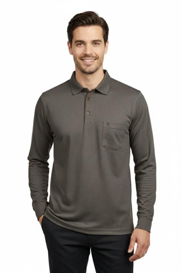 Erkek Gömlek Yaka Kol Manşetli Cepli Sweat 4249 BGL-ST04862 - Image 1