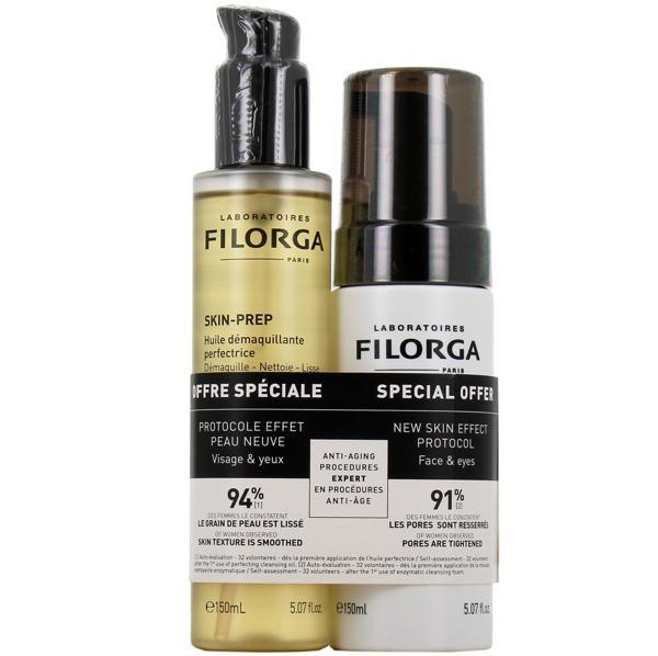 Filorga Skin-Prep Cleansing Oil 150 ml ve Cleansing Foam 150ml Duo - Image 1