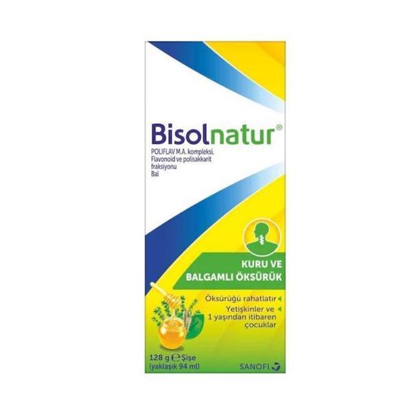 Bisolnatur Doğal İçerikli Öksürük Şurubu 128g - Image 1