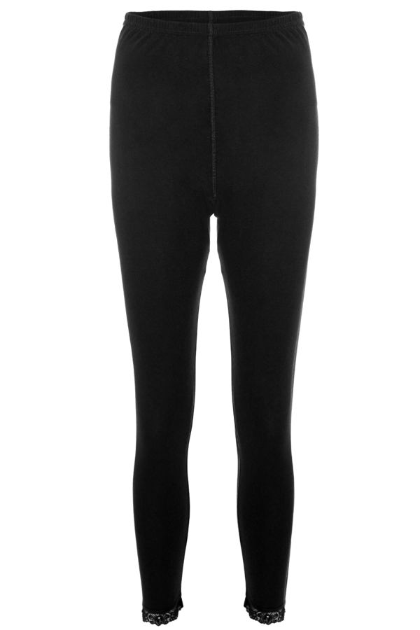 Tolin %100 Pamuk Bayan Dantelli Uzun Tayt 720 - Image 1