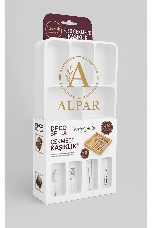 Alpar 9 Bölmeli Çekmece İçi Kaşıklık, Çatal, Bıçak Çekmece İçi Düzenleyici Bölme Organizer - Image 1