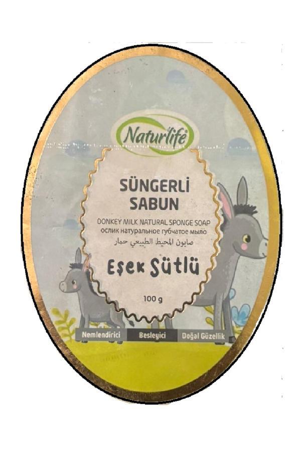 Alpar Nemlendirici Ve Besleyici Doğal Eşek Sütlü Süngerli Sabun 100Gr Sabun - Image 1
