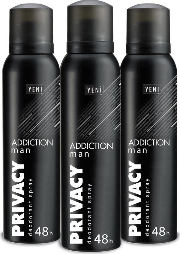 Privacy Man Addiction Erkek Deodorant 3x150ml - Image 1