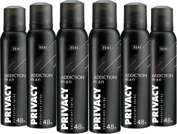 Privacy Man Addiction Erkek Deodorant 6x150ml - Image 1