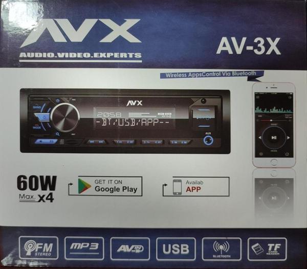 Avx 3Amfi Çıkışlı Çift Usb'Li Android Ve Ios Sorunsuz Bluetooth Bağlanabilir Mp3-Mp5 Çalar Oto Teyp - Image 1