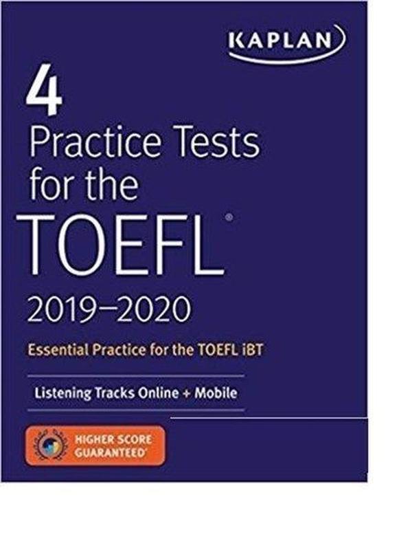 4 Practice Tests for the TOEFL 2019 - 2020: Listening Tracks Online + Mobile (Kaplan Test Prep)  - Kaplan - Image 1