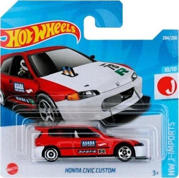 Hot Wheels - Honda Civic Custom - Kırmızı (1/64) - Image 1