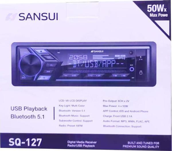 Sansuı 3 Anfi Çıkışlı Bluetoothlu 2 Usbli Uzaktan Kumandalı Prof Oto Teyibi - Image 1