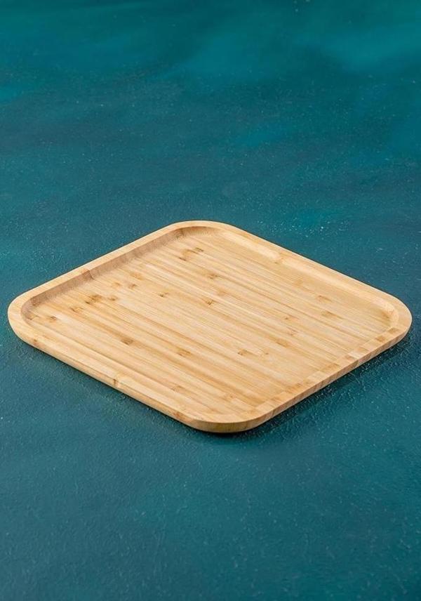 Acar Bambu Sunum Tepsi 30 Cm Kahverengi - Image 1