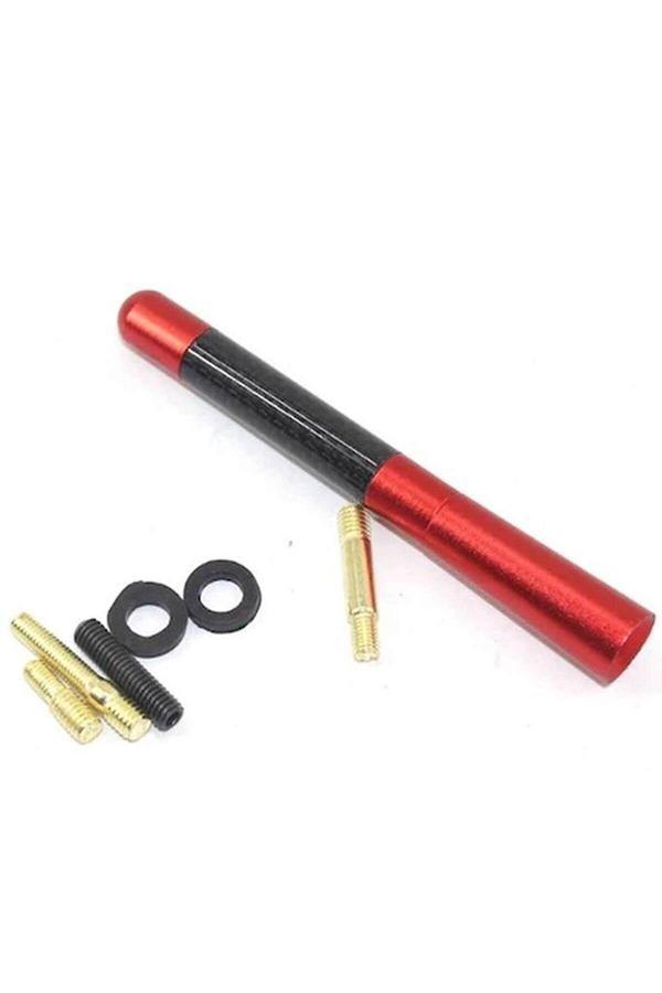 Svs Auto Hyundai Excel Uyumlu Kırmızı Karbon Fiber Oto Radyo Anteni Çubuk Anten 12 Cm - Image 1