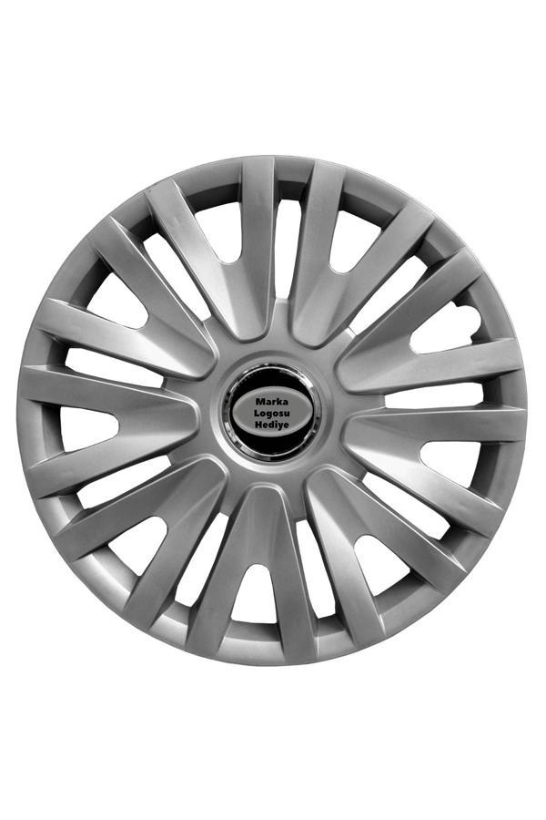 Svs Auto Toyota Stralet 14 İnç Jant Kapağı Amblemli Gri (1 Adet) 123 Svs - Image 1