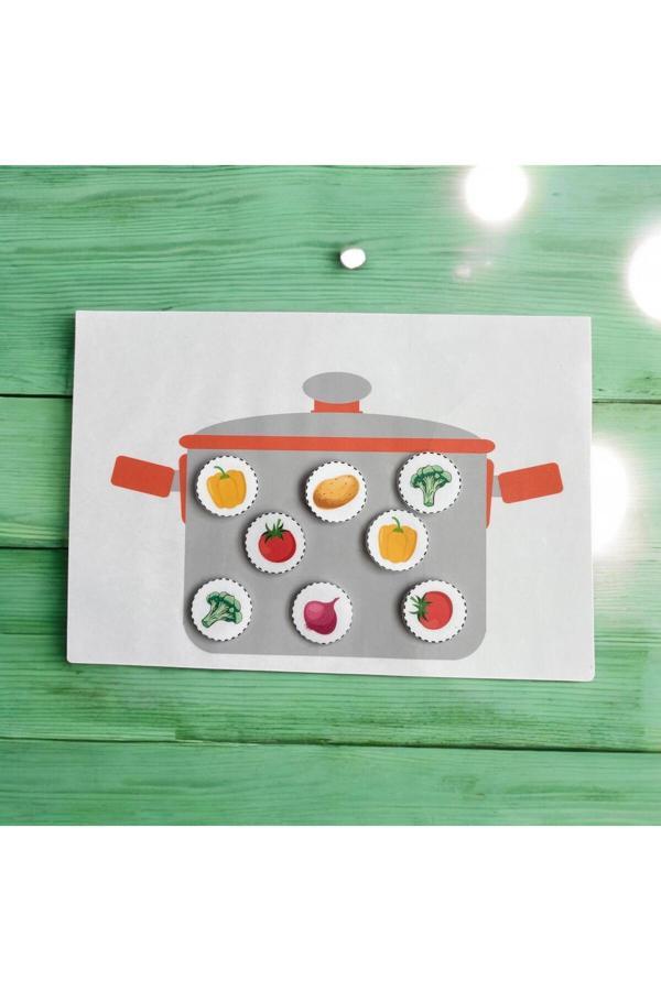 Le Majeur Çocuk Etkinlik Kartları Tencerede Yemek Yapalım Etkinlik Seti - Image 1