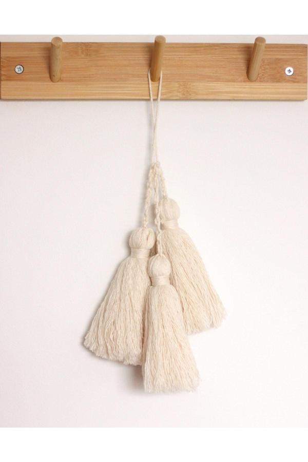 Le Majeur Dekoratif Püsküllü Duvar Kapı Kolu Süsü - Image 1