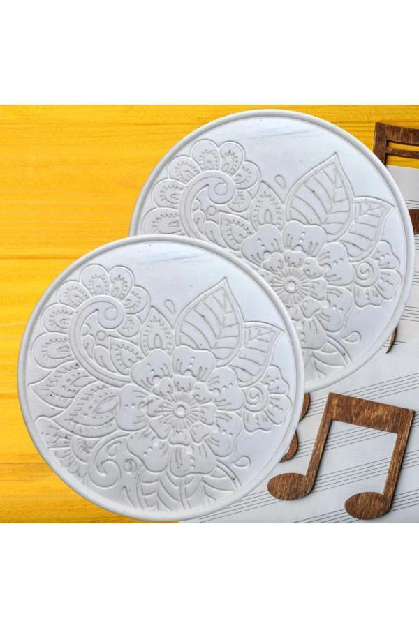 Oyunla Sanat 6 Parça Mandala Bardak Altlığı Çocuk Etkinlik Hobi Boyama Seti - Image 1