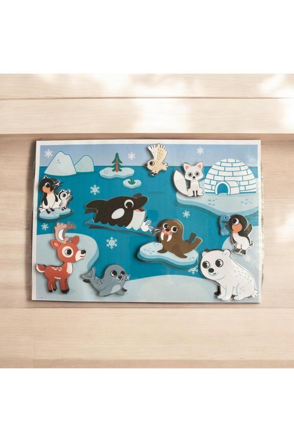 Oyunla Sanat Çocuk Etkinlik Kartları Alaska Kutup Hayvaları Canlılar Etkinlik Seti - Image 1