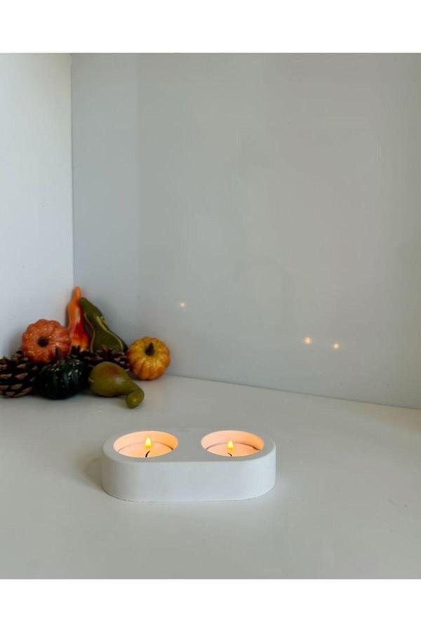 Le Majeur Dekoratif Tealight Mumluk 2 Li Mumluk 2 Adet - Image 1