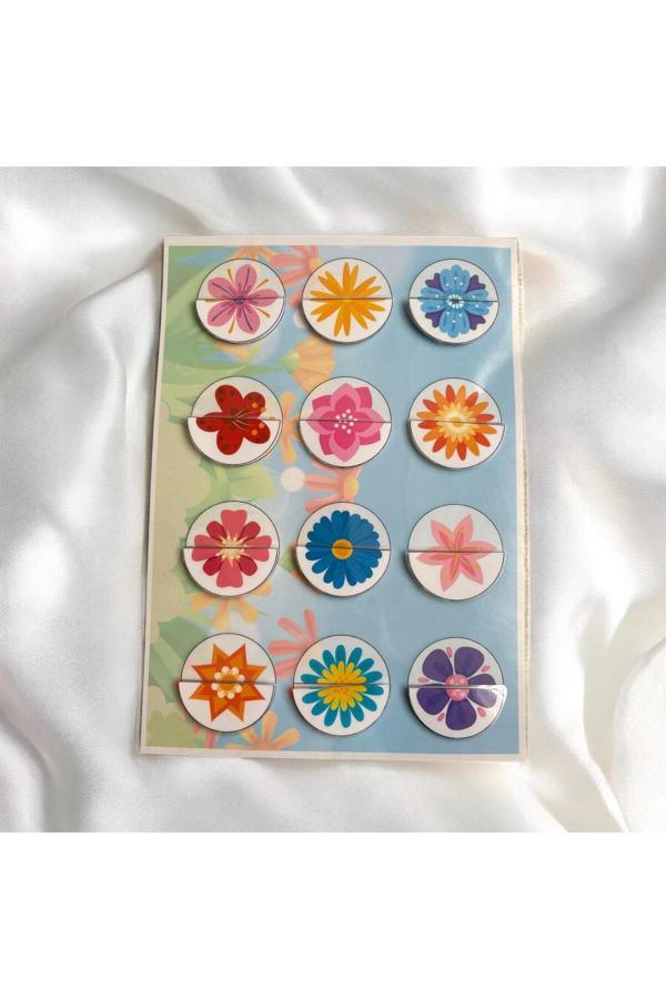 Oyunla Sanat Çocuk Etkinlik Kartları Çiçek Eşleştirme - Image 1