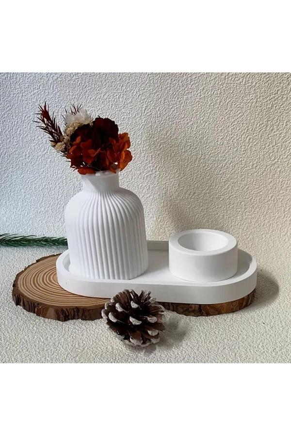 Le Majeur 3'Lü Vazo Seti & Dekoratif Vazo & Dekoratif Tabak Dekoratif Eşya & Mumluk - Image 1