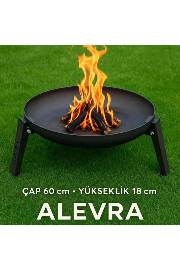 Alevra Ateş Çukuru Çap 60 Cm Izgara Ve Kapak Yok - Image 1