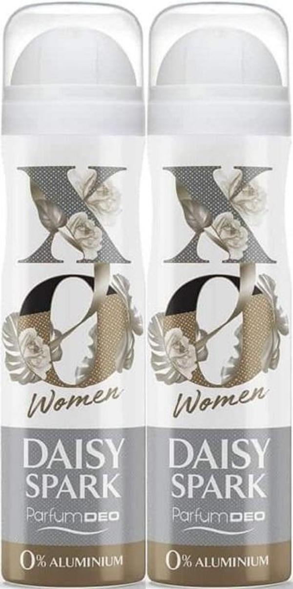 XO Deodorant 150ML Women-Kadın Daisy Spark (2 Li Set) - Image 1