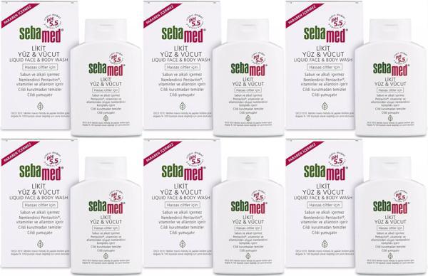 Sebamed Yüz ve Vücut Temizleyici Likit 200ML (6 Lı Set) - Image 1