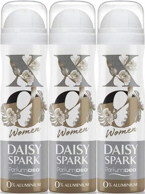 XO Deodorant 150ML Women-Kadın Daisy Spark (3 Lü Set) - Image 1
