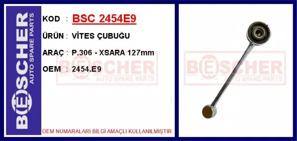 VİTES ÇUBUĞU P.306 - XSARA 127MM 2454 E9 - Image 1